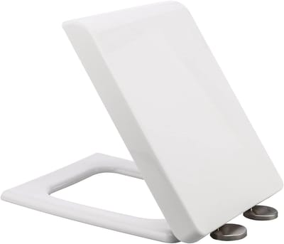 Vierkante Toiletbril - Bidetzitting Deksel - Hygiënisch Reinigen - Soft Close Deksel - 50 x 38 cm - Wit