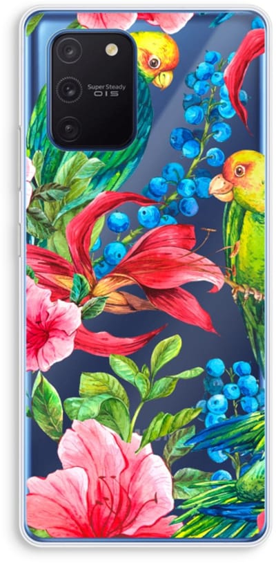 Case Company® - Hoesje geschikt voor Samsung Galaxy Note 10 Lite hoesje - Papegaaien - Soft Cover Telefoonhoesje - Bescherming aan alle Kanten en Schermrand