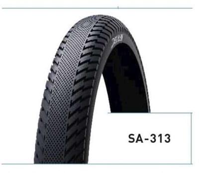 Delium Buitenband - Fietsband Streetfighter 20x3.00 75-406 zwart skinnybike (fatbike)