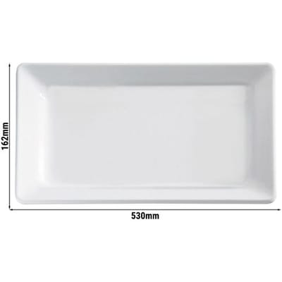 GGM Gastro (6 Stück) GN-Tablett 2/4 - PURE - Melamin - Höhe: 30mm - Schwarz