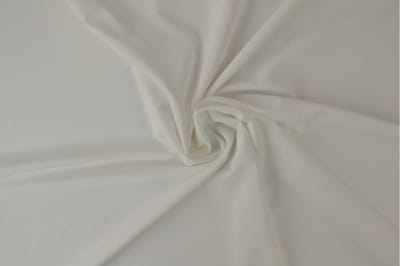 Lycra stof - Gebroken wit - 1 meter - Per meter - 155cm breed