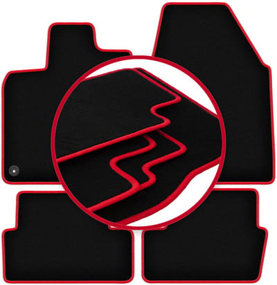 CARLUX-RED automatten voor: Nissan Qashqai I J10 crossover (2006-2013)