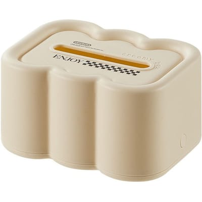 Tissueboxhoes Wolkvorm Multifunctioneel Plastic Decoratief Tissueboxhouder voor Woonkamer beige