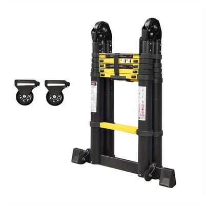 Telescopische Ladder – Telescoopladder – Vouwladder – Uitschuifladder – Multifunctionele Ladder – Aluminium – Max. Belastbaarheid 150 kg – Compact & Lichtgewicht