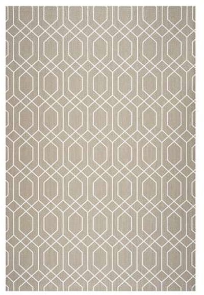 Storesdeco Premium vinyl vloerkleed, antislip, binnen/buiten – beige-Scandinavisch wit, 60 x 90 cm
