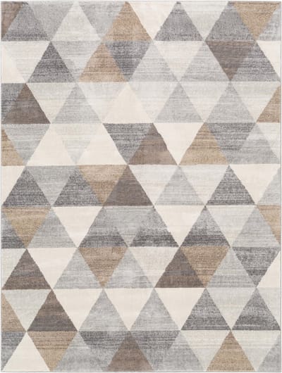 SURYA - KATHERINE Scandi Geometrisch MiddenGrijs Tapijt