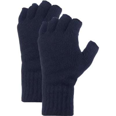 Heat Holders - Vingerloze herenhandschoenen thermisch fleecevoering 2 paar