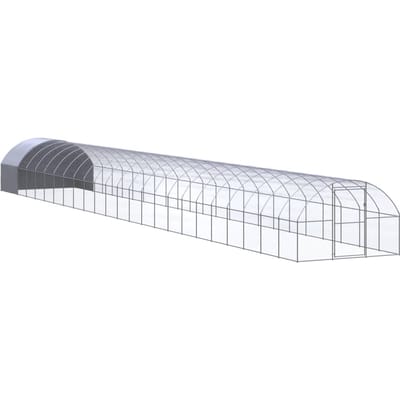 Vidaxl Buitenren Voor Kippen, 3X24X2 M, Gegalvaniseerd Staal