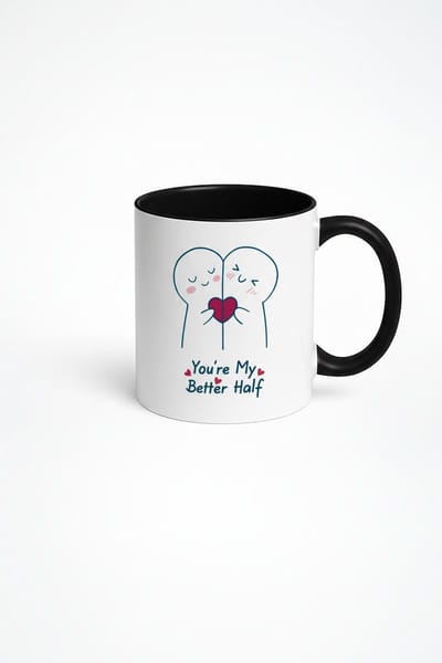 You're My Better Half Mok - Romantisch Koppel Cadeau Liefde
