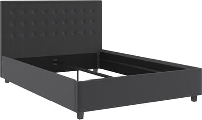 Emily-Bed - 140x200 - Antraciet Stof