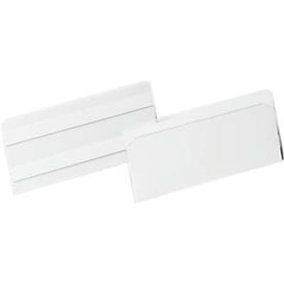 Duurzame Hard Cover labelhoes, B 150 x H 67 mm, zelfklevend, met permanente kleefstrip, verwijderbaar zonder lijmresten, PET harde film, transparant