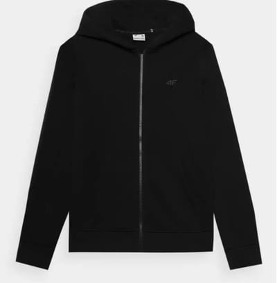 Dames Zwarte Hoodie met Rits 4F F1467 - XS