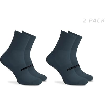 Rogelli Essential Dames en Heren 2 pack Fietssokken - Blauw