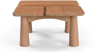 Starfurn Salontafel Vona - Organisch Naturel Hout - 80x70x36cm