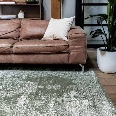 Vintage Vloerkleed Bloom - Groen - EVA Interior