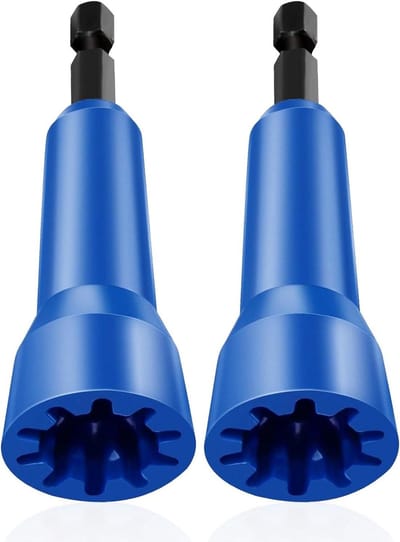 Draad Draai Gereedschap - Moer Driver - Efficiënt Bedraden - Gesloten Lus Ontwerp - 2 stuks - Blauw