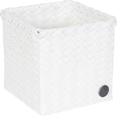 Handed By - Opbergmand - Mand - Organizer - Woonkamer - Kinderkamer - Badkamer - Babykamer - Top Fit square 15 - wit - white