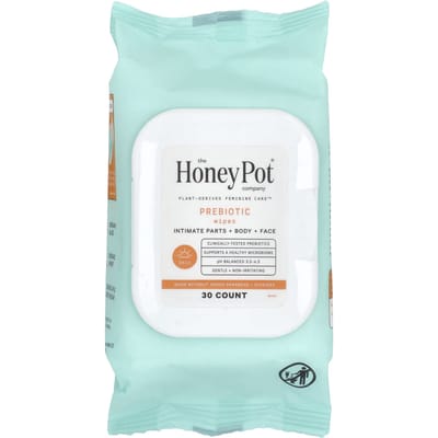 The Honey Pot Company, Prebiotische Tissues, 30 Vel