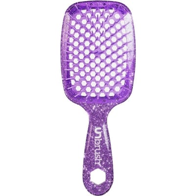 UNbrush Glitter Collection Detangling Hair Brush - Amethyst Anti-klit borstels Unisex
