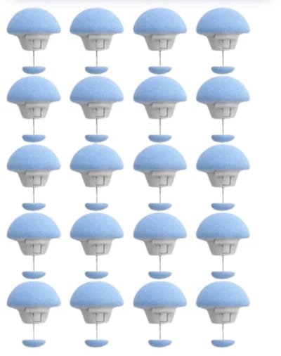 20 Stuks Blauwe Dekbedovertrek Clips – Anti-slip Dekbed Bevestigingsclips met Eén Knoop Ontgrendeling, Quilthouder Fixatoren