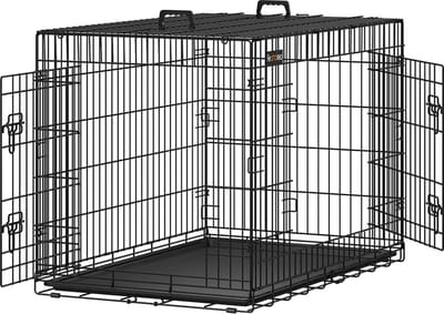MIRA Home - Bench voor honden - Bench - Draagbaar - Opklapbaar - Zwart - 106 x 77,5 x 70cm