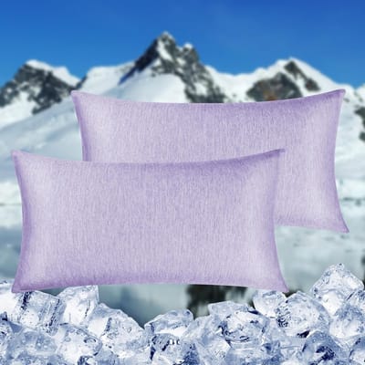 2-Pack Koel Kussensloop van Hypoallergene Stof, Ademend en Natuurlijke Koeling voor Haar en Huidverzorging - 40 x 80 cm