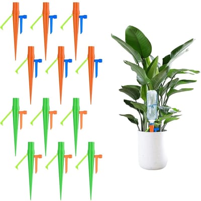 Automatisch irrigatiesysteem voor binnen- en buitenplanten, 12-delige set voor potplanten en bloemen