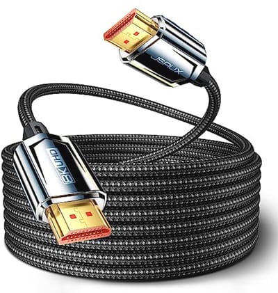 8K HDMI Kabel 4M - Ultra High Speed 48Gbps, HDMI 2.1 Kabel voor 8K@60Hz, 4K@120Hz, 144Hz, eARC, HDR10, HDCP 2.2 & 2.3, Compatibel met PS5, PS4, X-Box, UHDTV en Blu-ray Speler