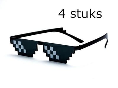 allesvoordeafter.nl Thug Life bril - Deal with it bril - 4 stuks