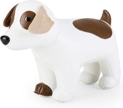 Zuny boekensteun Russel Terrier  white/brown