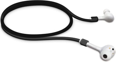 kwmobile Riem geschikt voor Huawei FreeBuds Hoofdtelefoon - Koptelefoonhouder Riem in Zwart