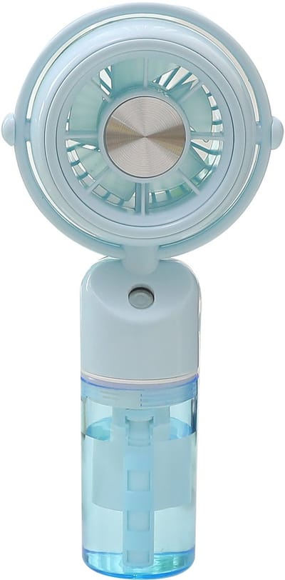 VHV-Nevelventilator met Waterverneveling - Stille Oplaadbare Handventilator - Mini Airco en Tafelventilator met USB - Compacte Luchtkoeler voor Studentenkamer, Bureau, Kantoor en Festival