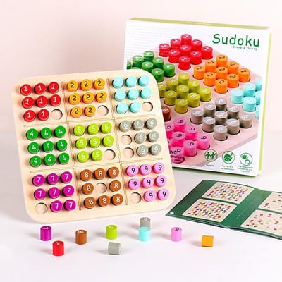 Kinder Sudoku Spelletjes Schaken Speelgoed Cognitief Kleur Digitaal Bord Feest Leergericht Puzzels Speelgoed red