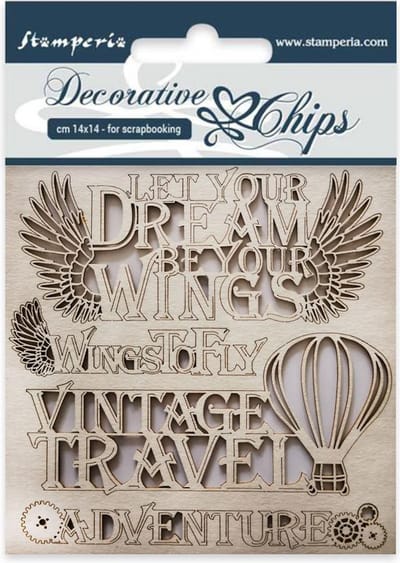 Stamperia Decorative Chips Adventure (SCB32)