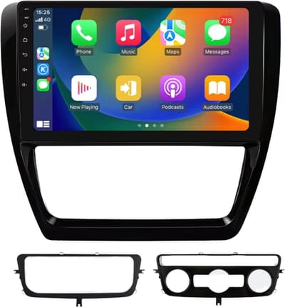 Autoradio met bluetooth - Carplay - Voor Volkswagen VW Jetta 6 (2011-2018) - Geschikt voor Apple en Android - Stereo - Navigatie - Navigatiesysteem auto - 2GB 32GB