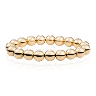 Sparkling Jewels Armband Gold plated Saturn Extra Large - 10mm SB-G-10MM-ADD