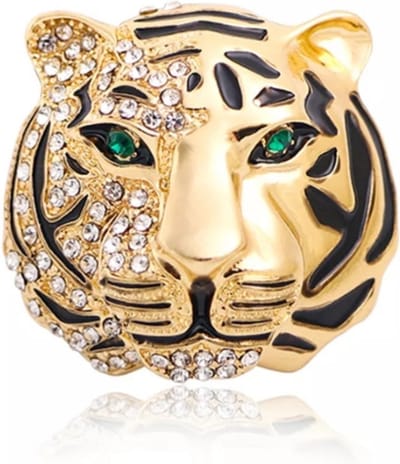 Zelto-Tijger Broche- Dieren-Broche-Zelto-Tijger