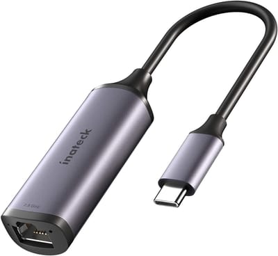 2.5G USB-C naar RJ45 Ethernet Adapter - USB Type-C naar LAN Netwerkkabel Adapter 2500Mbps