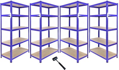 Hoekstellingbundel t-rax - blauw - hoek + 4 rekken - boutloos