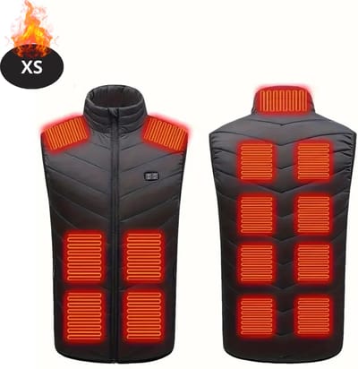 Livano Verwarmde Bodywarmer - Elektrische Bodywarmer - Heated Vest - Jas - Kleding - Oplaadbaar - Heren - XS
