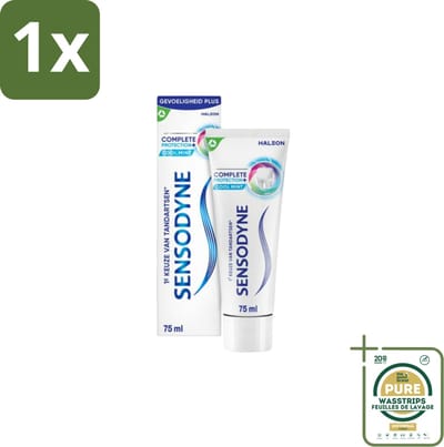 1 x Sensodyne – Tandpasta – Complete Protection + Cool Mint – 75 ml- Gevoelige Tanden - Tandgevoeligheid - Tandpasta - Mondverzorging - Tandplak