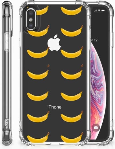 Apple iPhone Xs Max Beschermhoes Banana