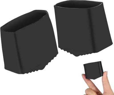 Ladderpotjes - Antislip doppen - Vloer Beschermen - Duurzaam Rubber - 2 Stuks - Zwart