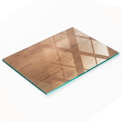 Multifunctionele decoratieve snijplank voor de keuken, gemaakt van gehard glas en hout, 80x52 cm