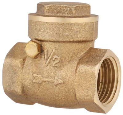 Dailygoods- Terugslagklep 15mm - Messing - Eenrichtingsklep - Watercontroleklep - Schokbestendig - Eenvoudige installatie - 232PSI - Waterafsluiter