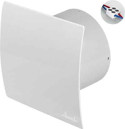 Badkamerventilator SILENT Ø125 mm - 145 m³/h - Extra stil - Wit