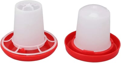 Automatische Voer- en Watercombinatie voor Kwartels en Kleine Vogels - Roterend Mouwontwerp, Ideaal voor Kuikens en Pluimvee, 160g/160ml