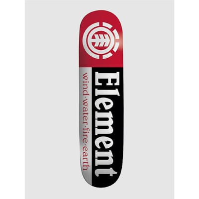 Element Section Black Shape 9 7.75" Skateboard Deck zwart