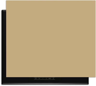 KitchenArt - Champagne Glow – Inductie Beschermer - 65x52 cm - Kookplaat Beschermer - Luxe Afdekplaat Inductieplaat - Anti-slip & Oprolbaar - Beschermmat Inductiekookplaat