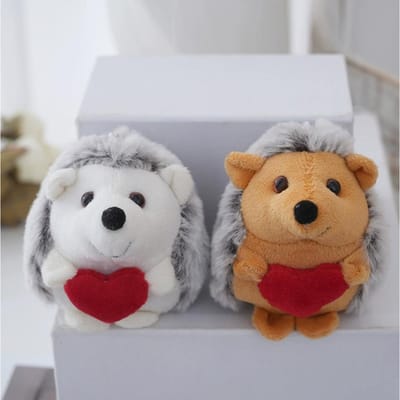 30 pièces/lot 10 cm Nouveau Mignon Amour Hérisson Peluches Pendentif Adorable Hérisson Transfrontalier Poupée Porte-clés gray